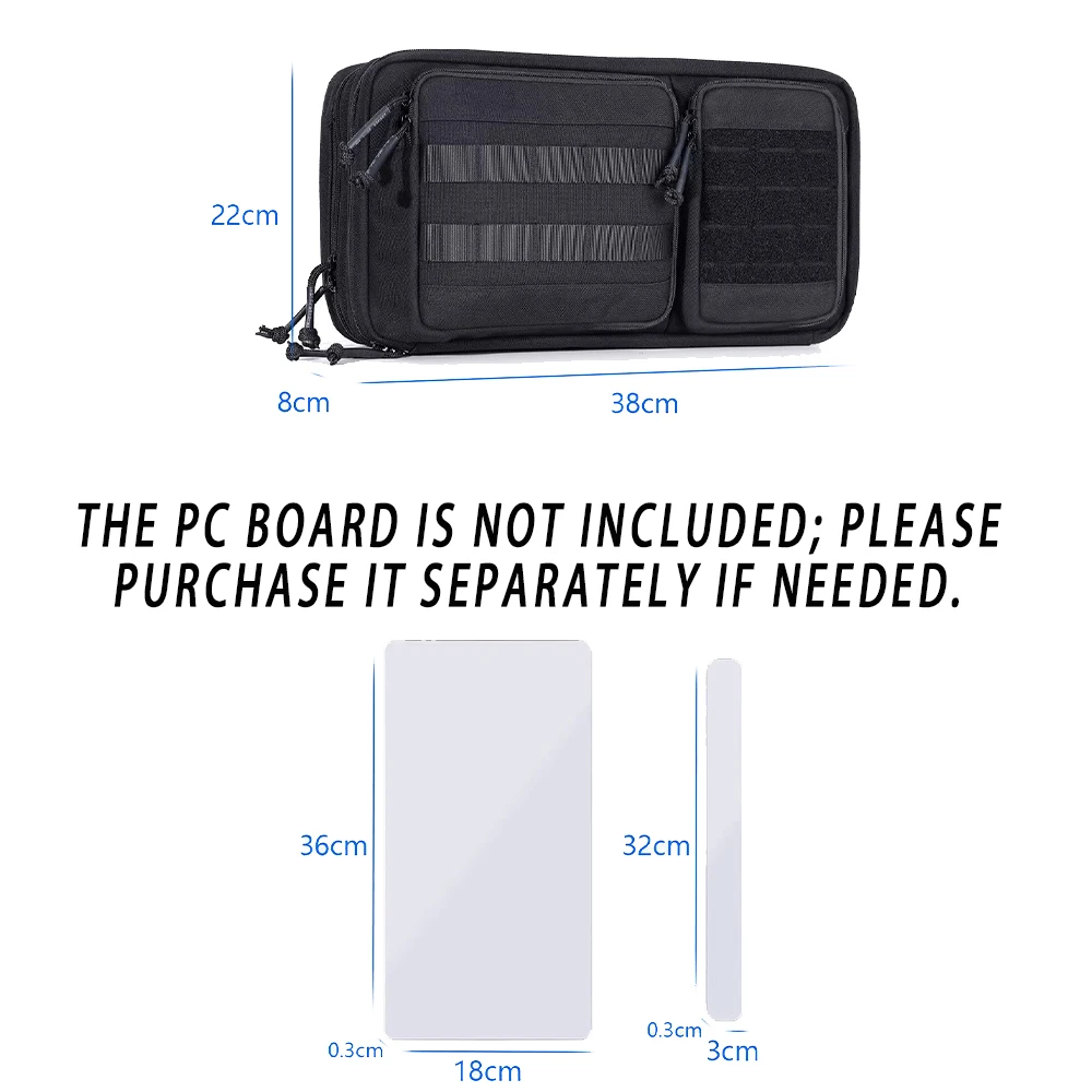 Tactical Shoulder Bag Multi-Functional Travel Organizer EDC Protective Shield Pack Pluggable Protection Chip for Cycling Hiking
