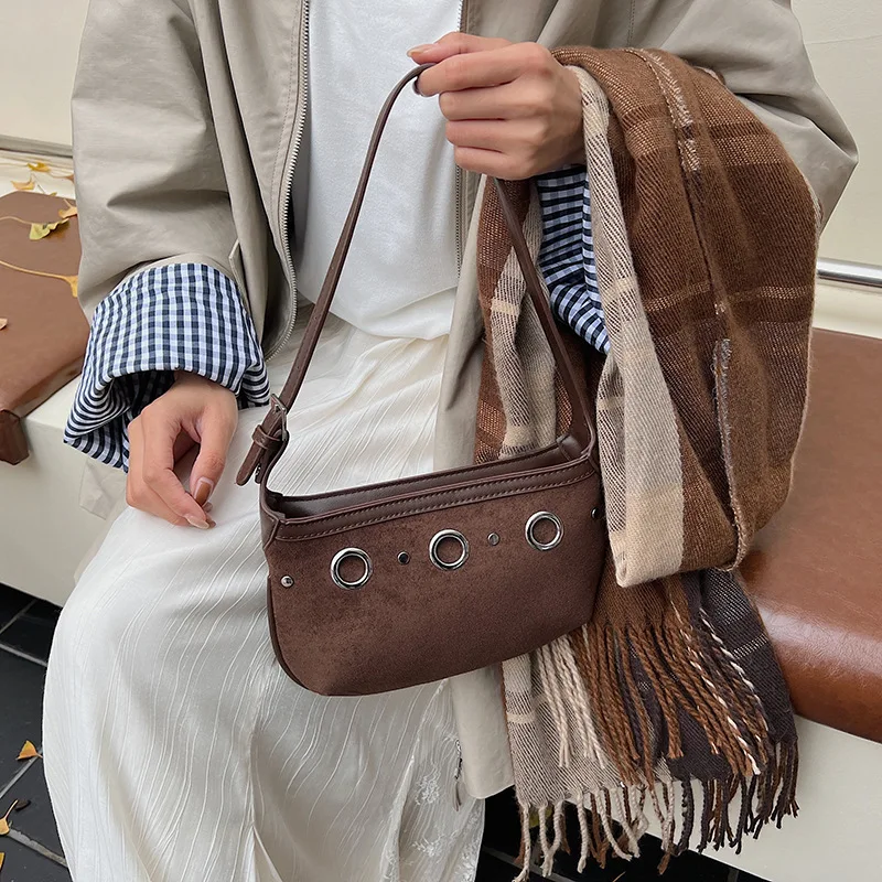 

2025 New Leopard Print Underarm Purse for Women, Niche Design Top Handle Shoulder Bag, Vintage PU Leather Tote for Dating