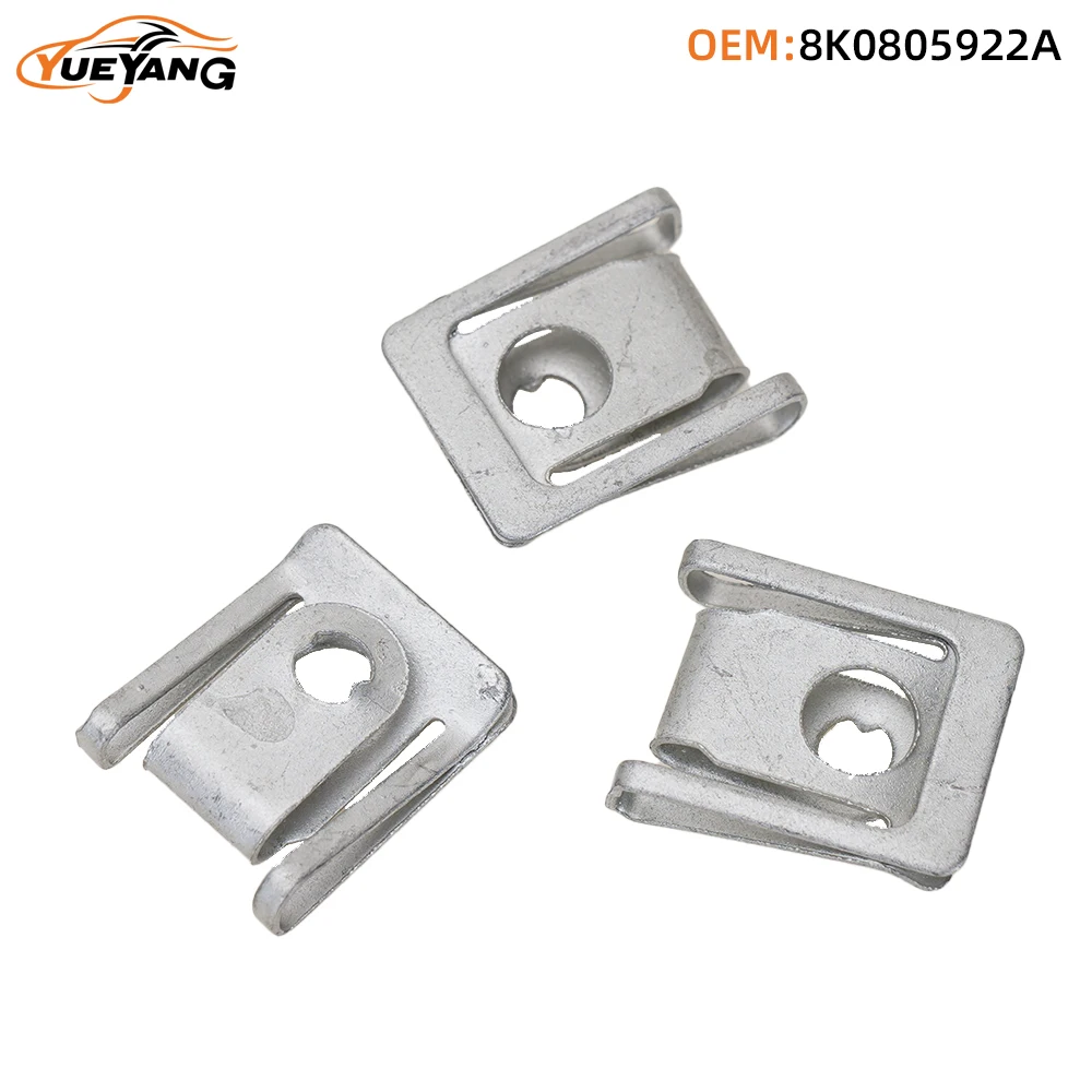 

YUEYANG 8K0805922A Engine Splash Guard Screw Clip Metal Socket Nut Underbody Splash Guard Clip for Audi BMW VW Car Accessories