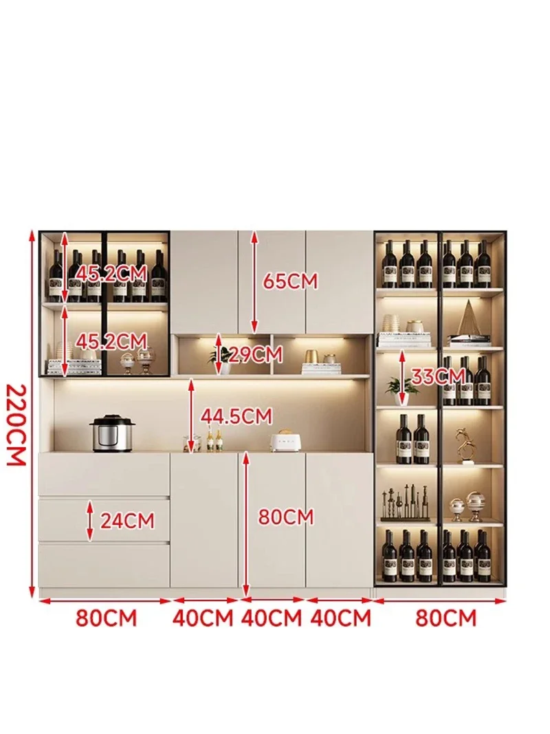 Profession Exhibition Wine Cabinet Wooden Lemari Sudut Gabinete Gamer Wine Cabinet Model Display Case Vitrina Hotel Furniture