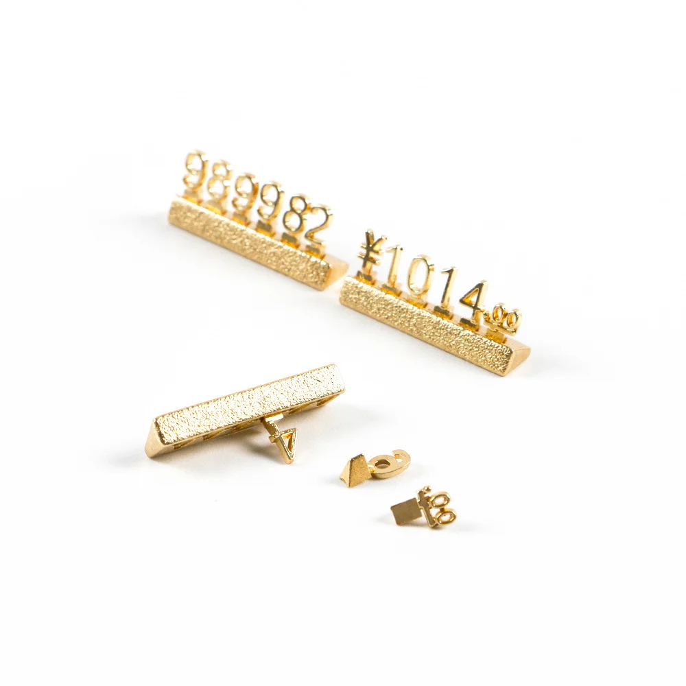 Mini Verstellbare Nummernschilder für Schmuck und Uhren, Einzelhandels-Preisanzeige, Wiederverwendbar, Passend für Dollar, Pfund, Euro, 3D-Zahlen, Preisblöcke – Detail 4
