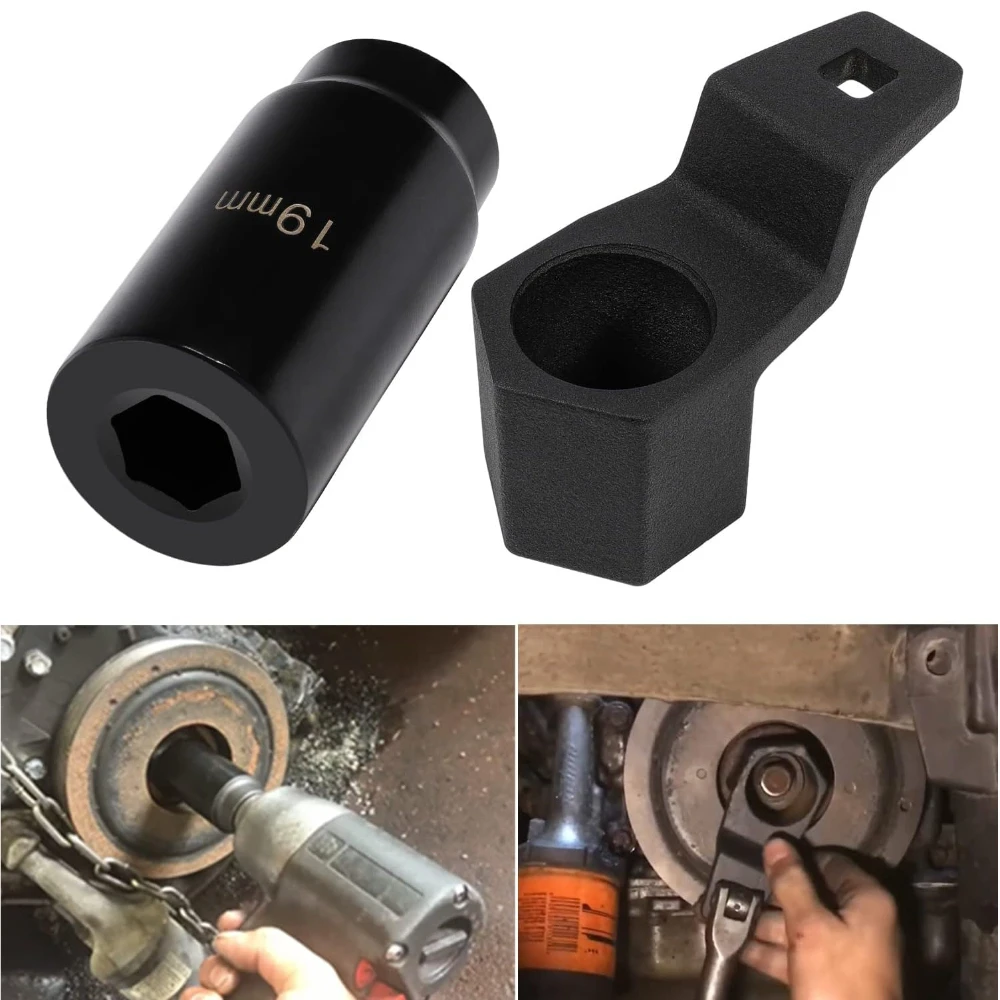 

19 mm Harmonic Balancer Socket & 50mm Crankshaft Crank Pulley Wrench Holder for Honda and Acura Engines