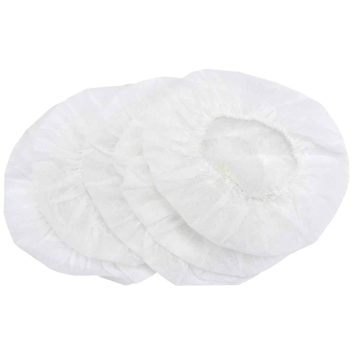 

100PCS Disposable Nonwovens Headset Cover Stretchable Headphone Replacement for Internet Bar (White)