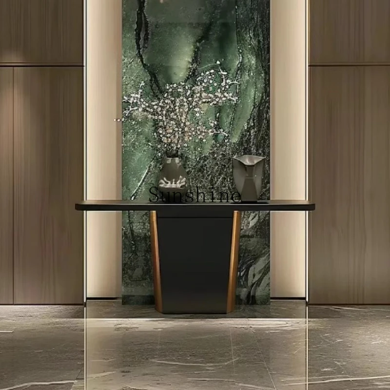 

Italian high-end entrance cabinet entry end view table corridor decoration all solid wood entrance table