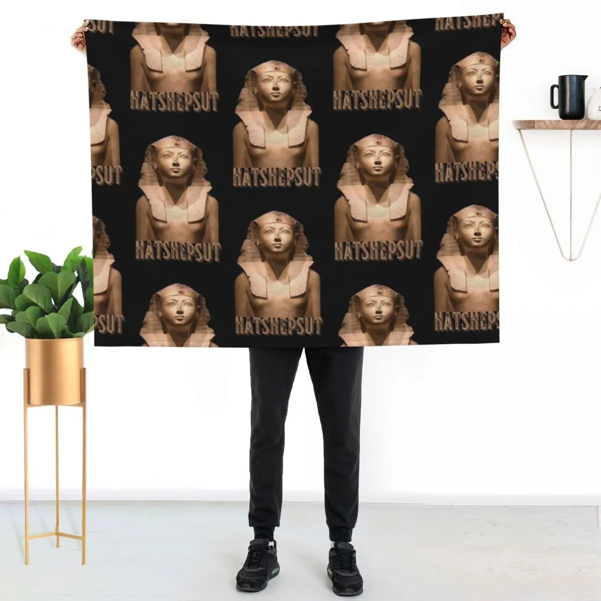 Hatshepsut Egyptian queen, ancient egypt queens Throw Blanket Baby Decorative Sofa Flannel Fabric Tourist Heavy Blankets