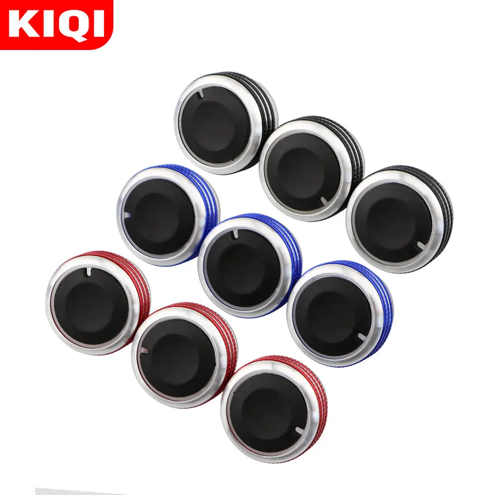 3Pcs Aluminum Alloy Car Air Conditioning Knobs Ac Knob Heat Control Switch Knob Fit for MAZDA 3 2004-2009 Car Accessories