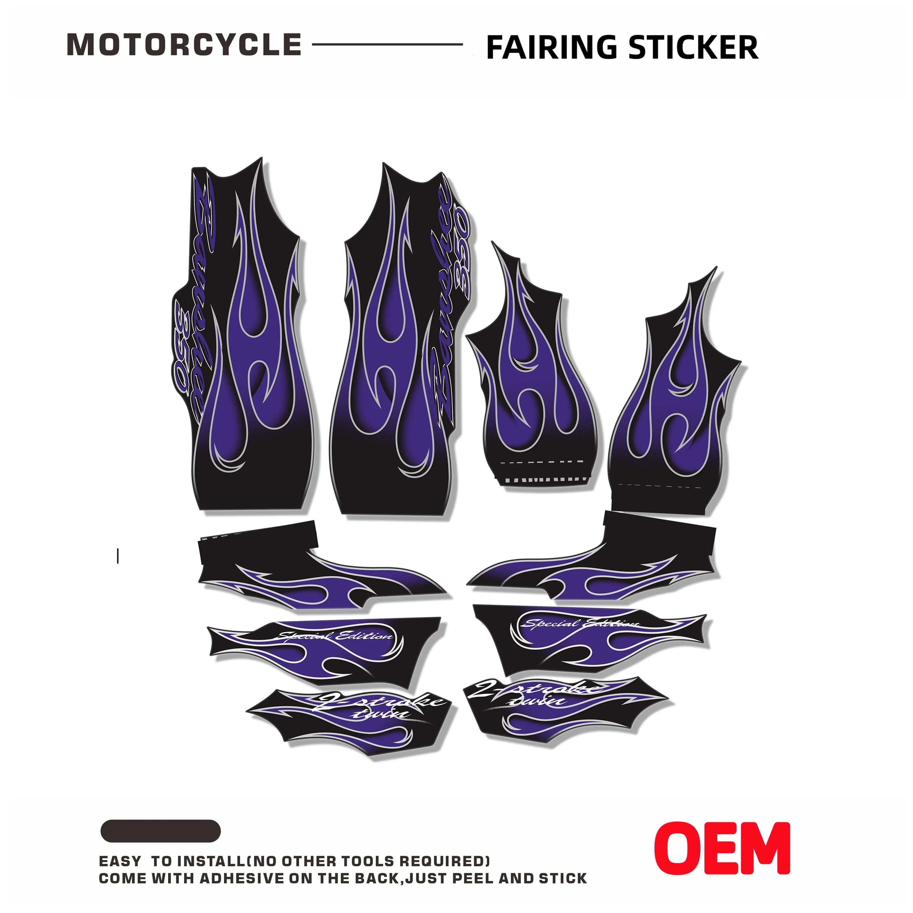 

Kit for 2006 yamaha banshee 350 special edition Motorcycle Whole Car Fairing Sticker Decals