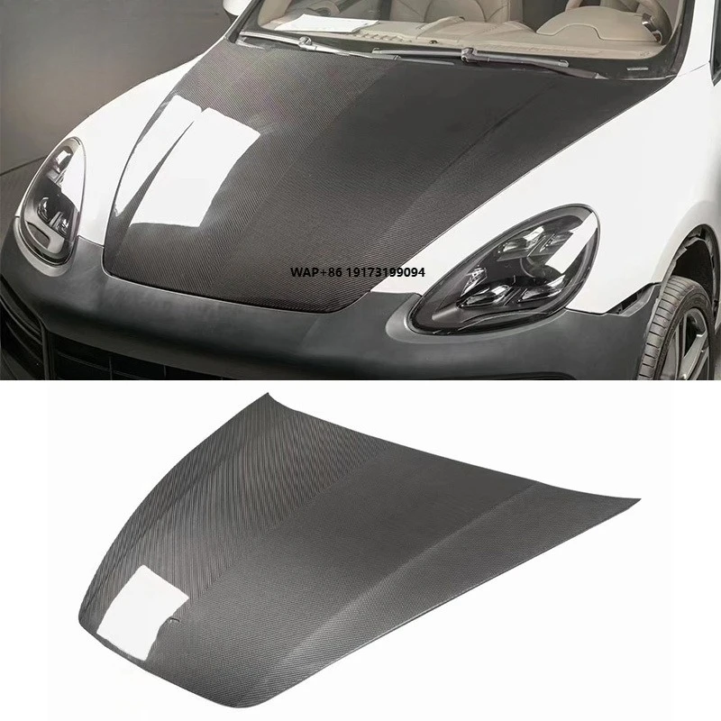 

High Quality Lightweight Carbon Fiber Hood for 958.1 2011-2014 New Condition Features Exhaust Bumper Cut-Outs