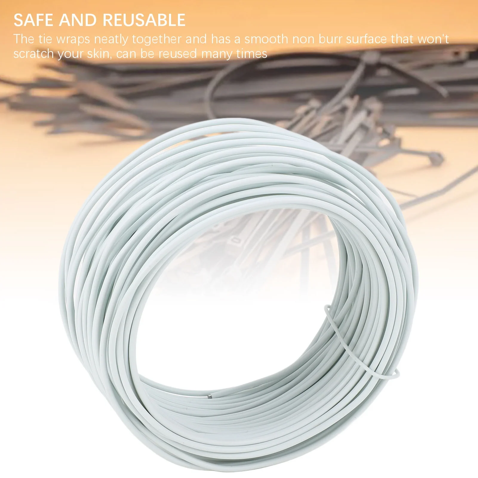 Galvanized Iron Binding Wire Metal Bendable for PVC Telecommunication Cable 1.5mmx20m Round Mouth