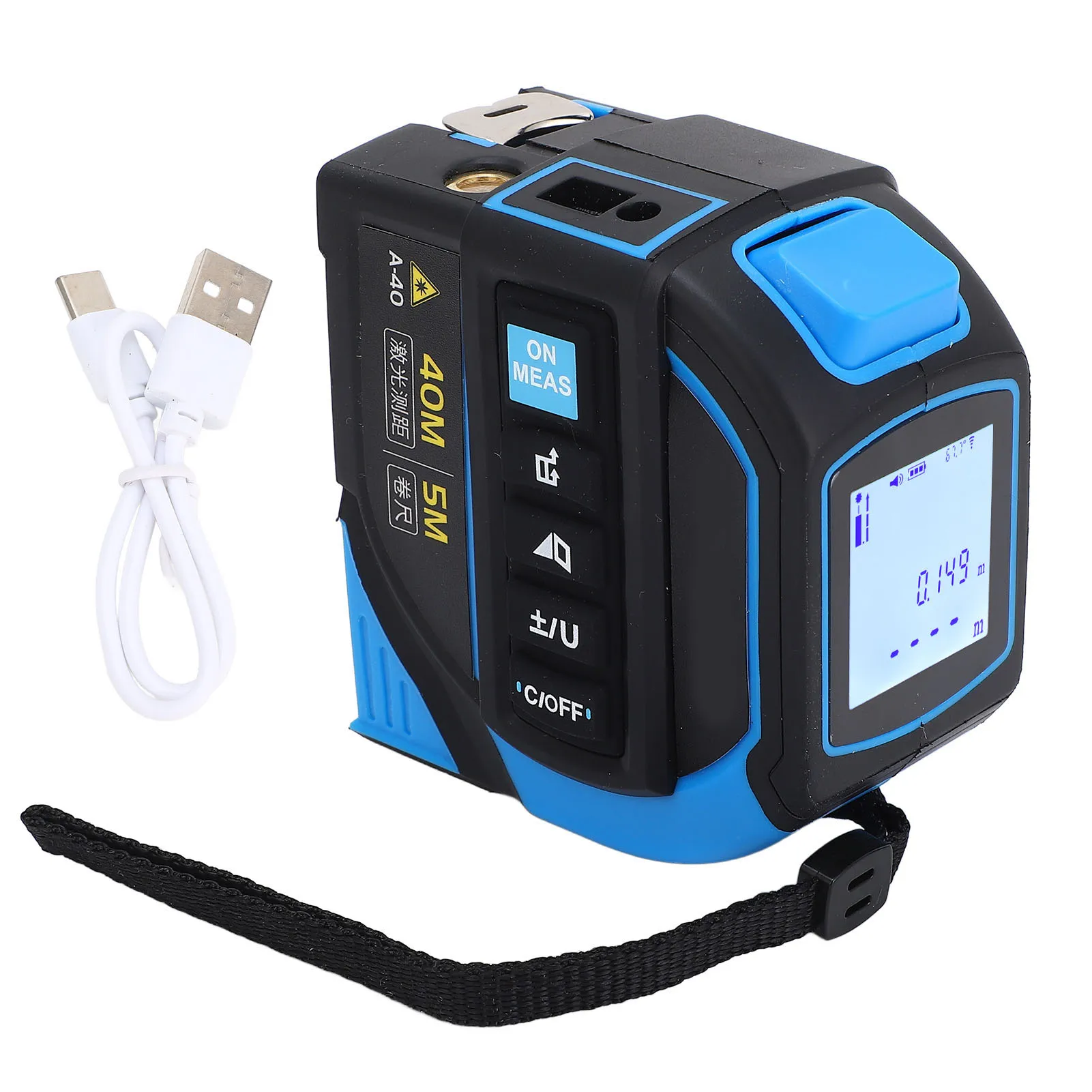 

Новинка: Инфракрасная рулетка для измерения расстояний с цифровым ЖК-дисплеем, измеритель расстояния с линейной шкалой, рулетка для измерения длины 5 м.