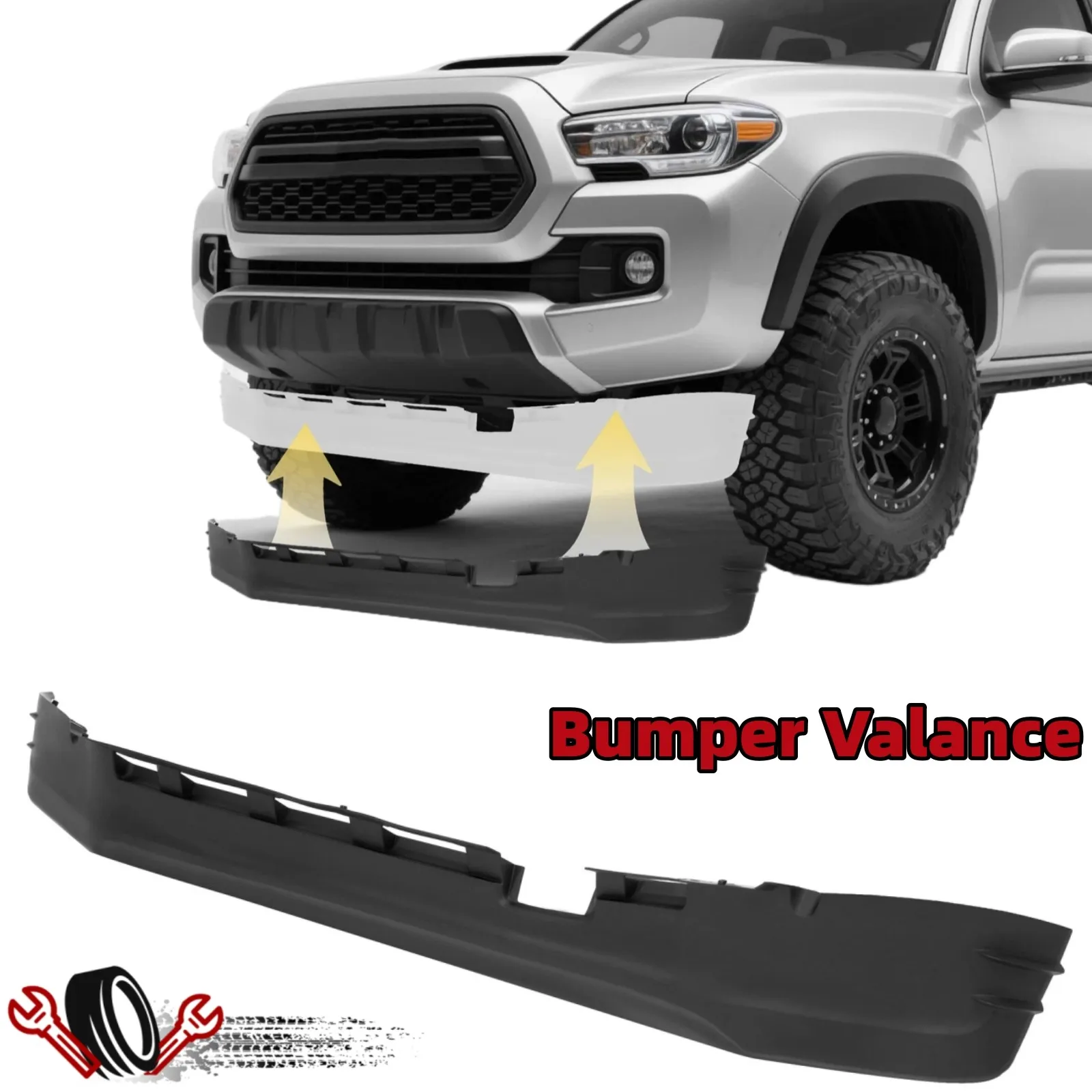 Front Valance Lower Spoiler Air Dam For Toyota Tacoma 2016-2023 #5385104070