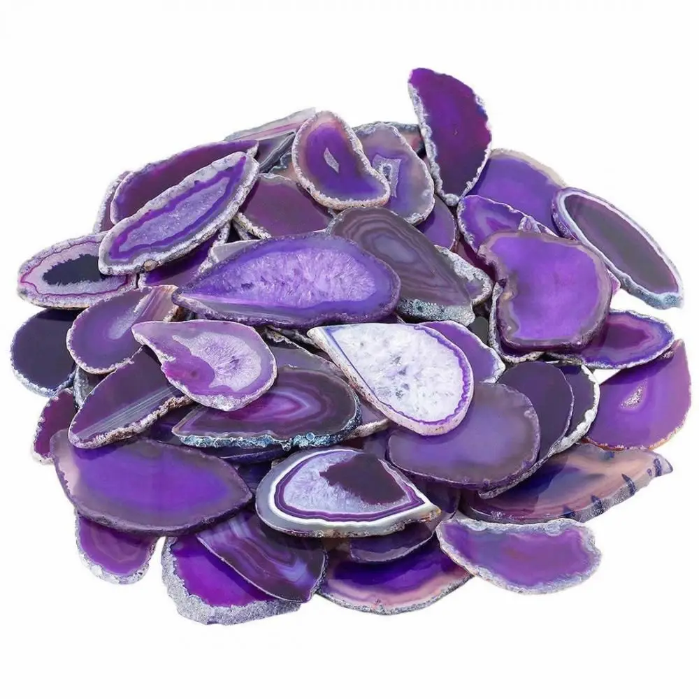 Natural Agate Geode Reiki Stone Slice Stone DIY Home Decoration Jewelry Accessories Quartz Pendant