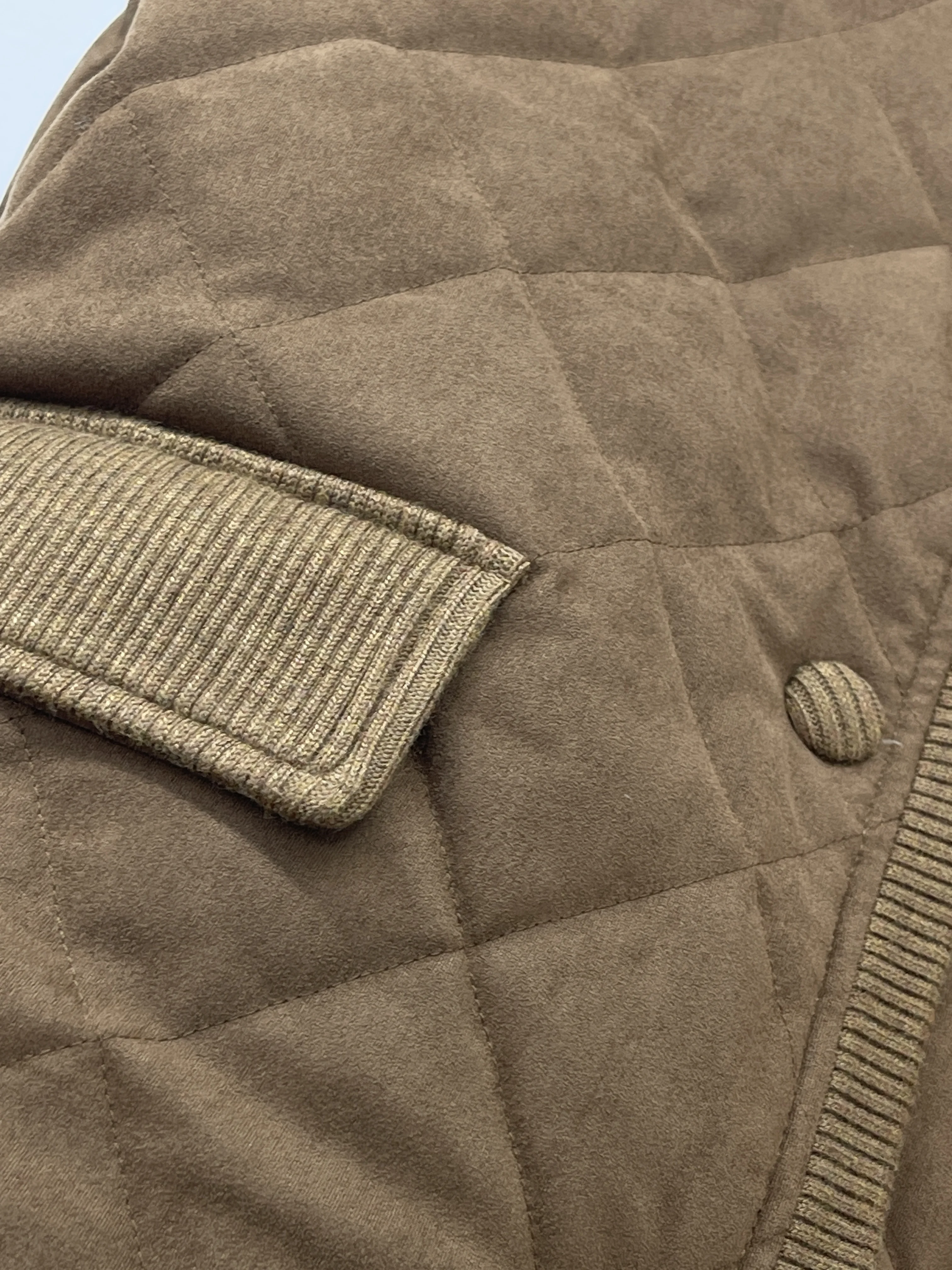 سترة خفيفة الوزن بنمط الماس بلون سادة بتصميم كلاسيكي، معطف دافئ خفيف الوزن بأكمام طويلة، جديد لشتاء 2025 للسيدات #1