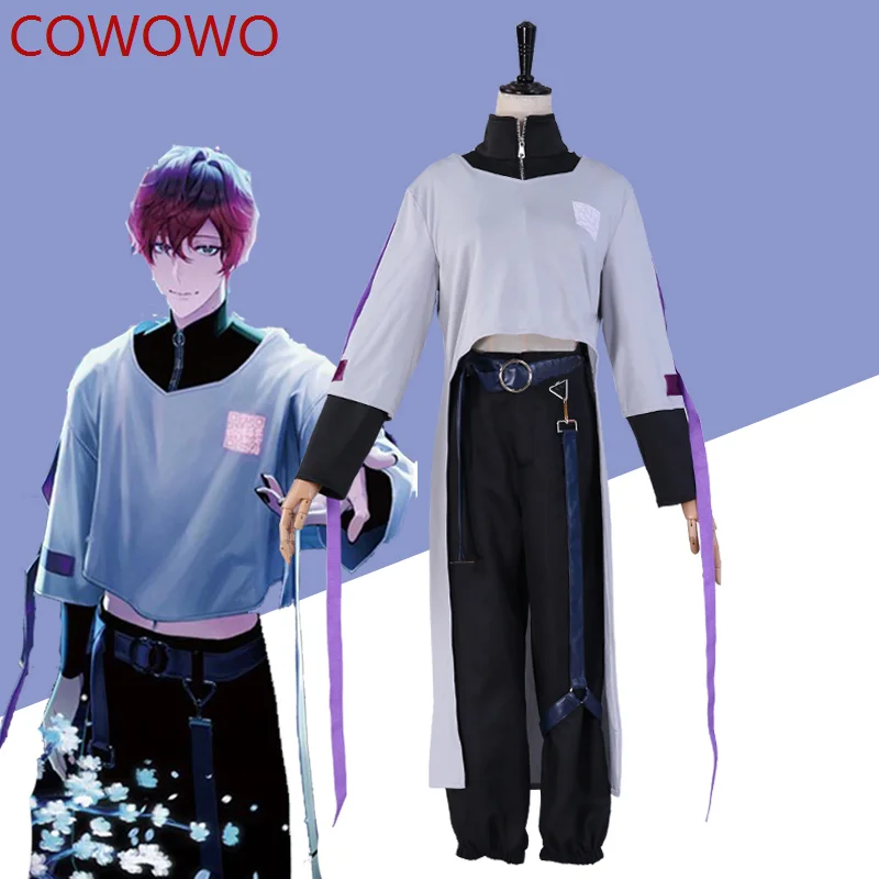 

COWOWO Vtuber Anime Youtuber Nijisanji Uki Violeta Cosplay Costume Halloween Christmas Party Uniform Cos Anime Clothing