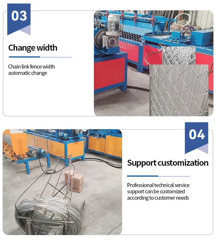Máquinas de fabricação de malha de arame de vendas quentes fáceis de operar máquinas de cerca de elo de corrente