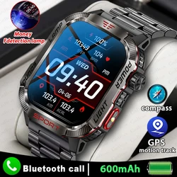 Nuova torcia a LED per esterni Smartwatch da uomo bussola 600mAh grande batteria assistente vocale chiamata Bluetooth SmartWatch per Android IOS