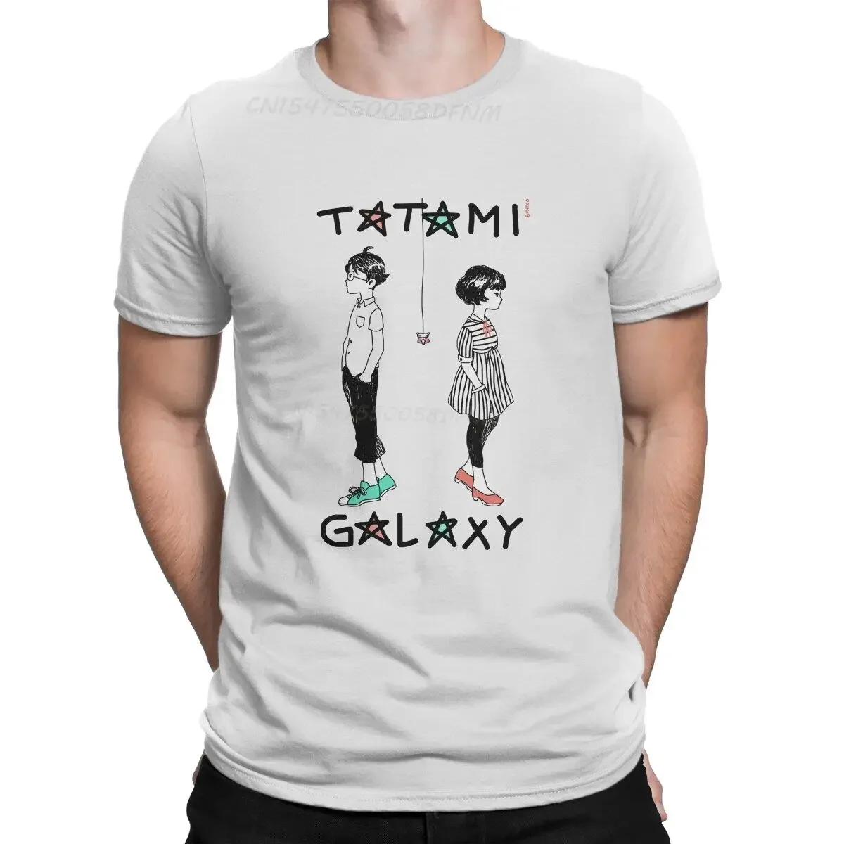 New Arrival fashion Star Men's T-shirts The Tatami Galaxy Ozu Anime Novelty Tee Camisas T-Shirts Cotton Graphic Men Clothing