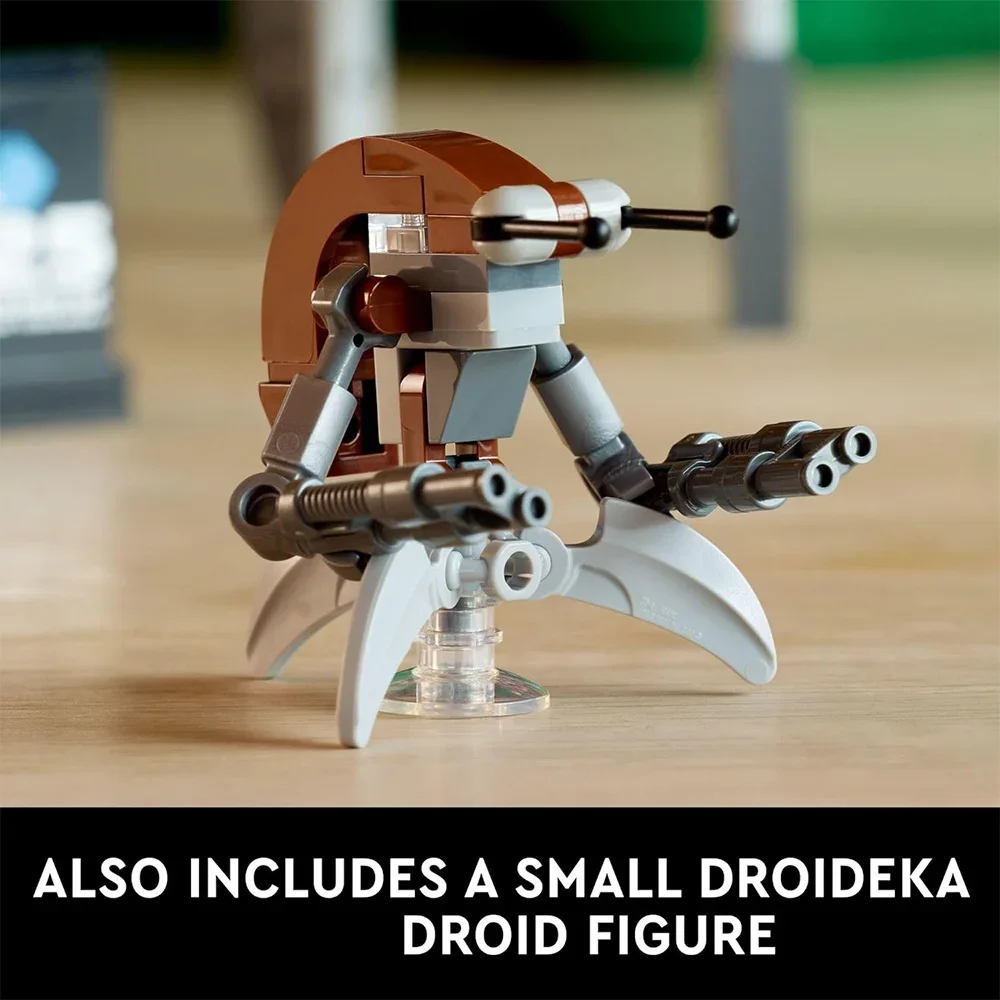 Spcae Wars Droidekai نموذج اللبنات الطوب مجموعات الفيلم مروحة الهدايا اللعب فكرة الكبار متوافق 75381 ليغو جزيئات الاطفال