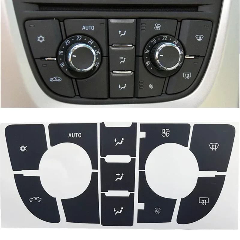 

Для Opel Astra J наклейка на кнопку радио для Vauxhall Holden Astra ремонтные наклейки крепление приборной панели климат-контроль CD MP3 панель