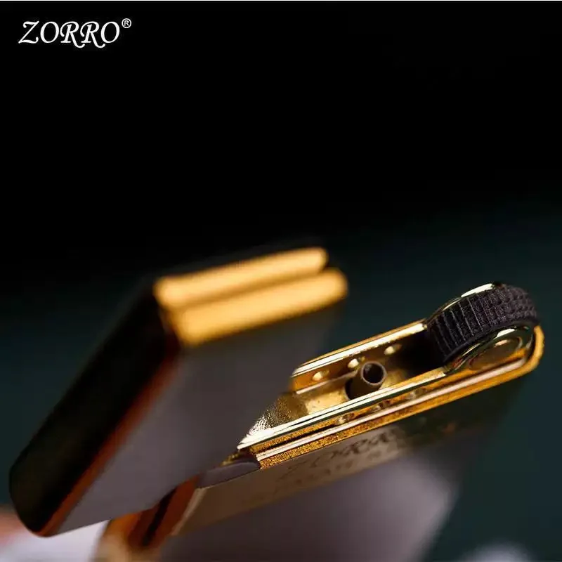

Zorro 636, ультратонкая надувная зажигалка, портативная металлическая зажигалка с шлифовальным кругом, мужской инструмент для освещения сигарет