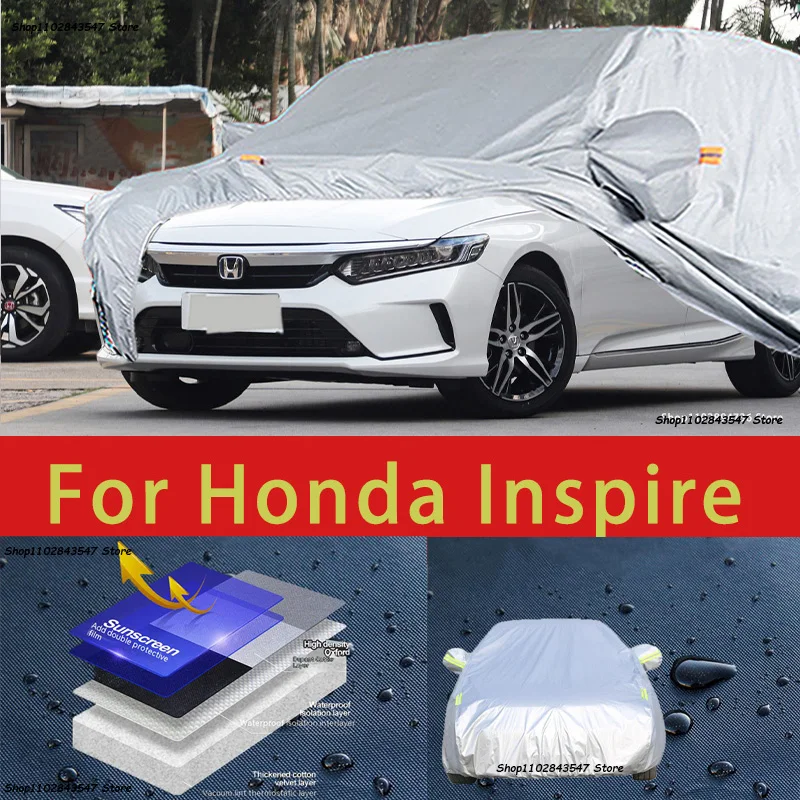 

For Honda Inspire Outdoor Protection Full Car Covers Snow Cover Sunshade Waterproof Dustproof Exterior Car accessories