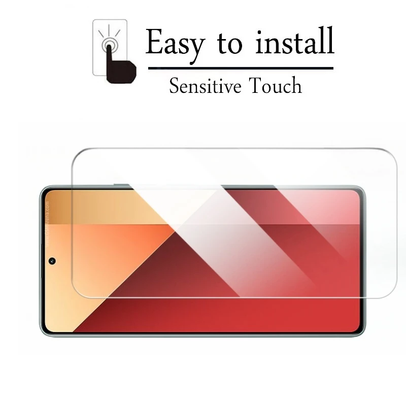 4in1 Tempered Glass  For Xiaomi Redmi Note 13 Pro 5G Full Coverage Screen Protector  For Redmi Note 13Pro 4G Camera Lens Protect image 5