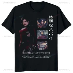 Fun Game Resident Evil 4T Shirt Men's and Women's Graphic Clothing Trend Harajuku Short Sleeve Universal Graphic Large T-shirt