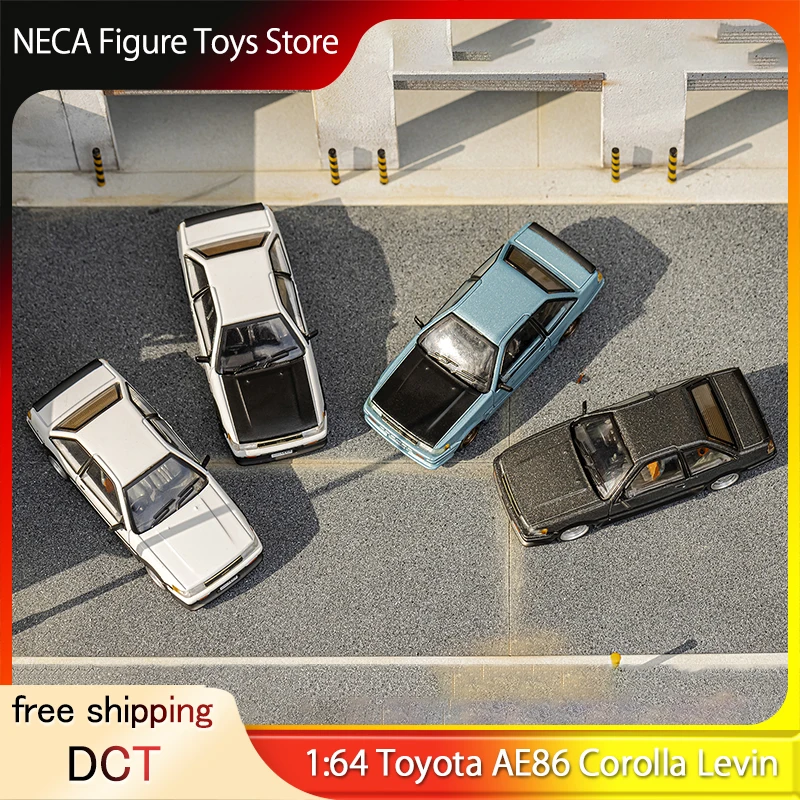 

DCT 1:64 Toyota AE86 Corolla Levin Alloy Simulation Model Initial D Classic Car Collection Limited Edition Gift for Boys Toy