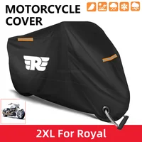 Cubierta impermeable para motocicleta, Protector UV para exteriores, cubierta para lluvia y polvo para Royal Enfield Bullet/Meteor/Classic 350 500