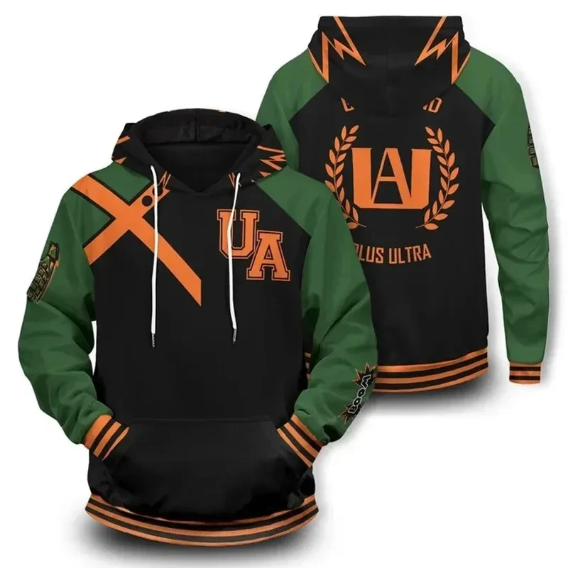 ★ Disfraz de Halloween para Cosplay de My Hero Academia, Sudadera con Capucha de Todoroki Shoto Might Bakugou Katsuki ♥ Todos los rincones del país