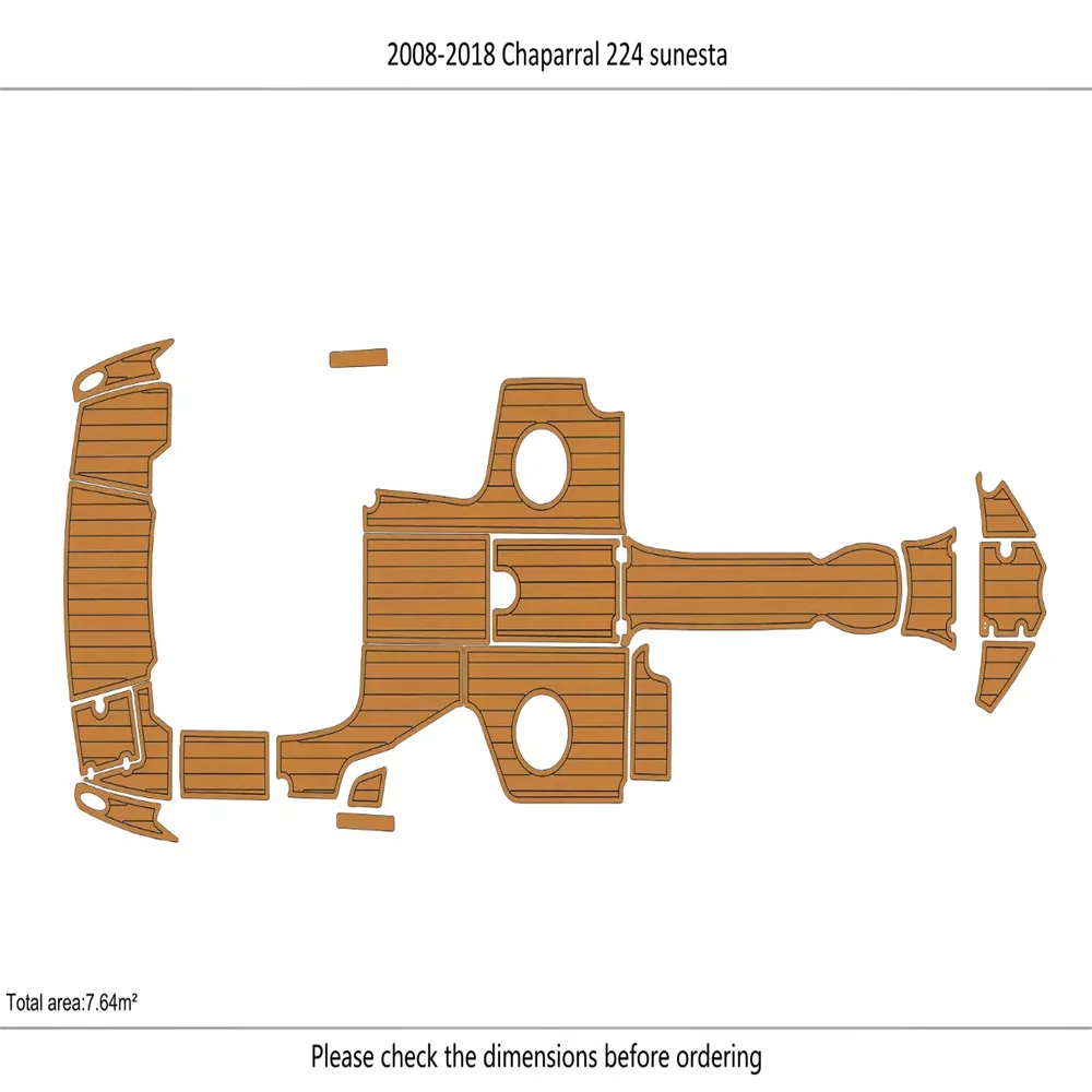 2008-2018 Chaparral 224 sunesta Cockpit Swim platform bow 1/4