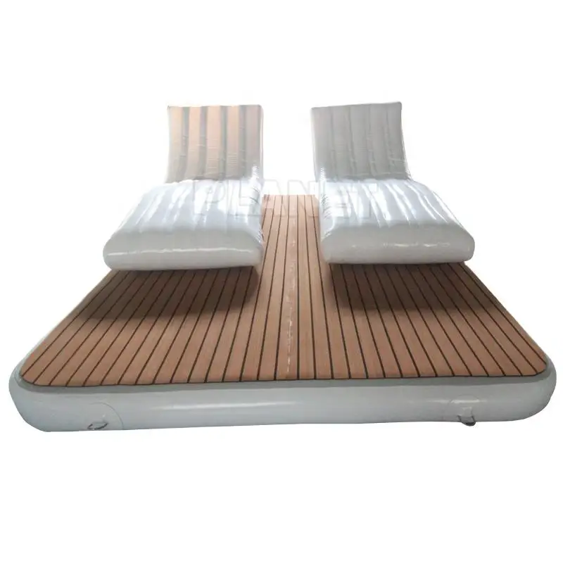 Customized Floating Inflatable Swimming Island Leisure Room Inflatable Armchair Sofa