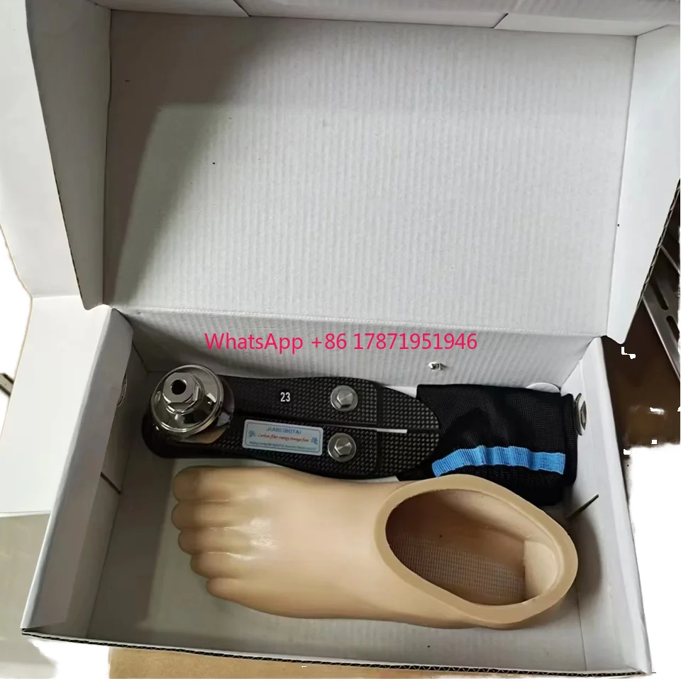 Lower Ankle Carbon Fiber Foot Artificial Lower Limbs Prosthetic Leg With Foot Caver And Carbon Fiber Foot Very Durable