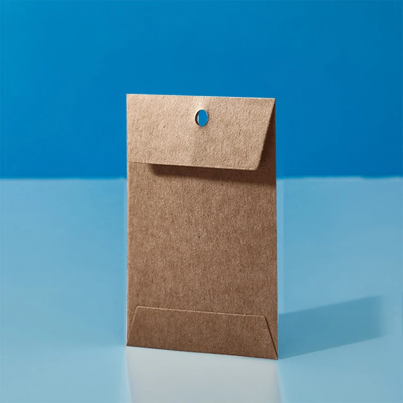 Sacchetto di carta con bottone vuoto sacchetto di etichetta con bottone di scorta sacchetto di carta per vestiti personalizzato produttore di carta