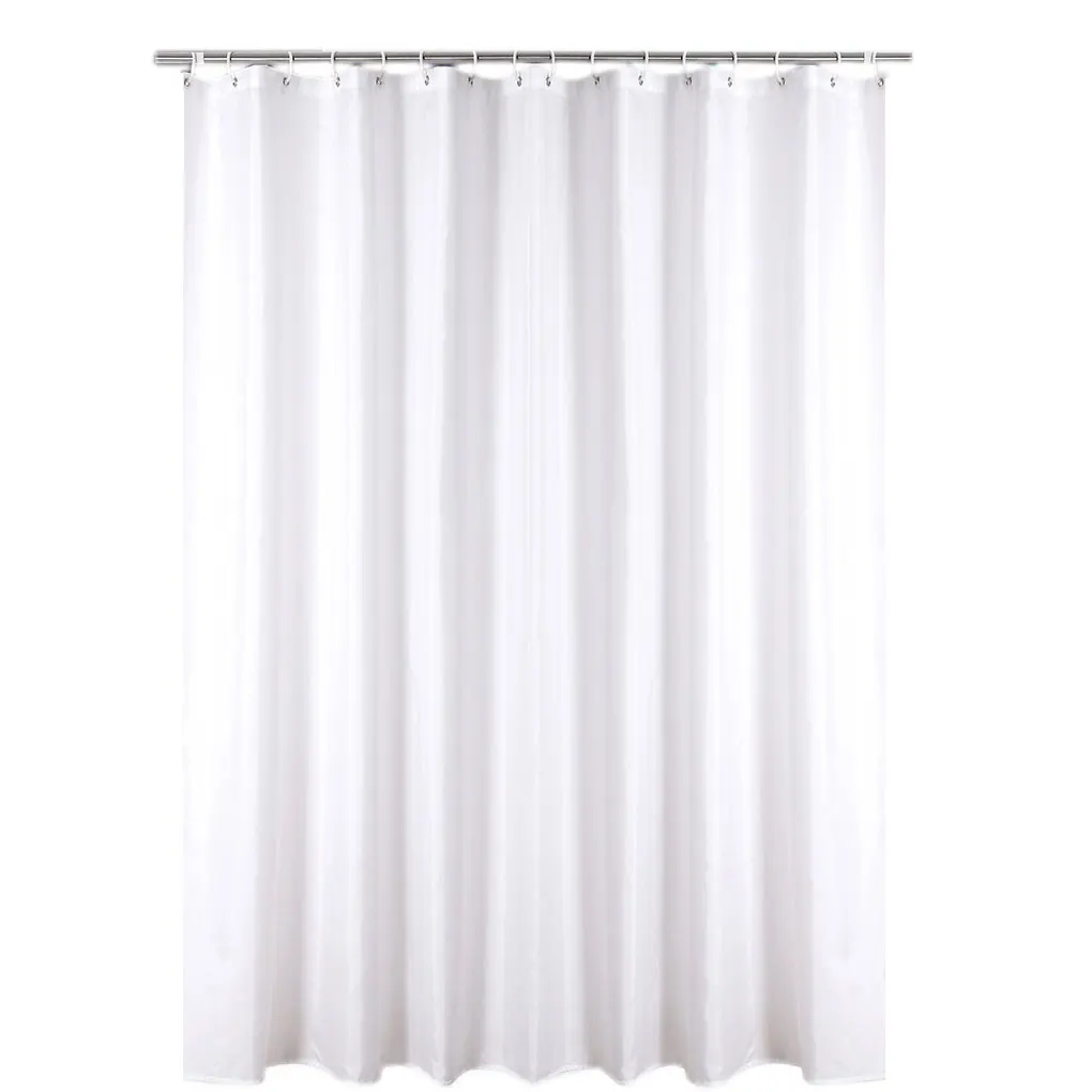 

Shower Curtain Solid Color Bath Drape Water Repellent Spa Bathroom Bathing Curtains Mould Proof