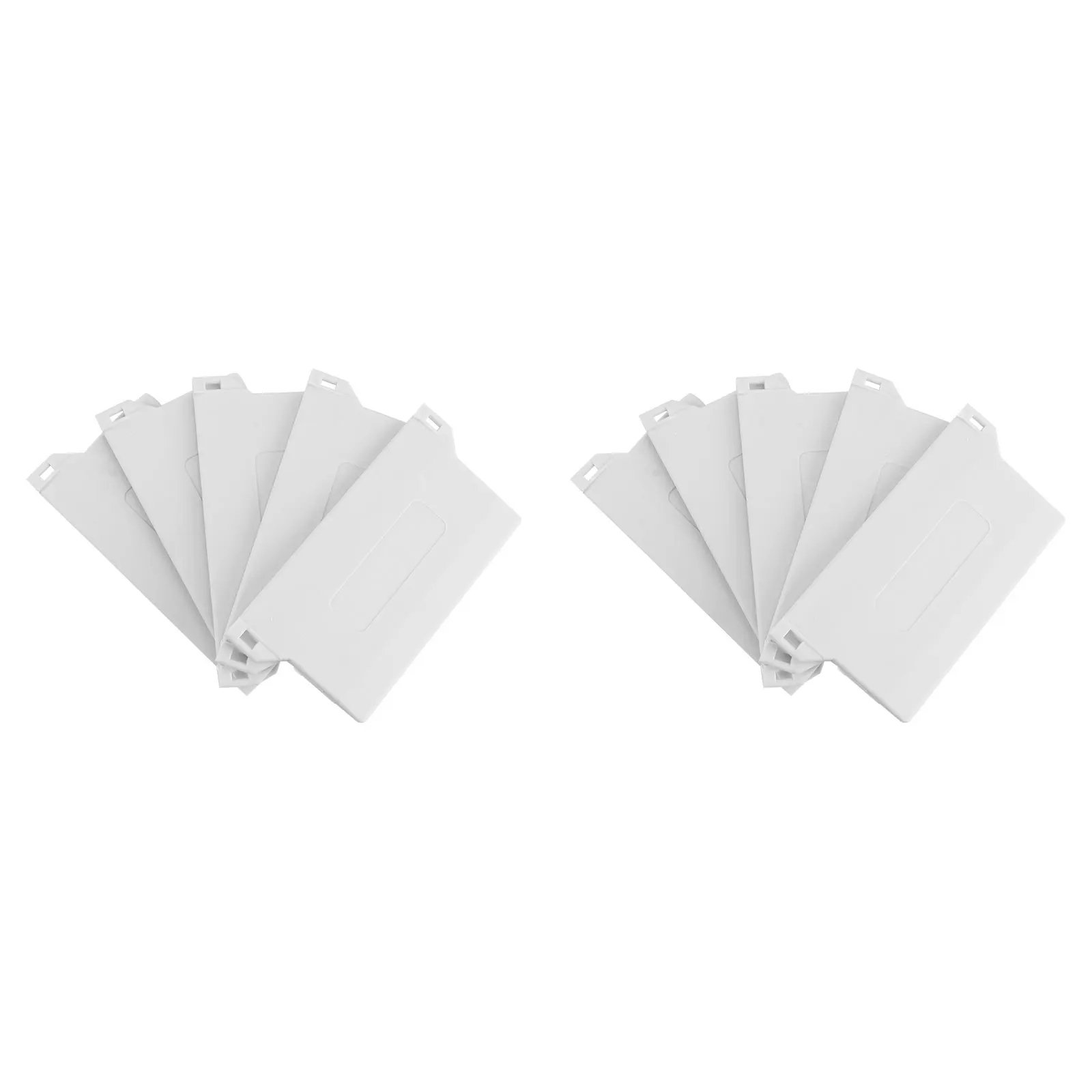 

10pcs Vertical Blind Weights PVC Fittings Slats 89mm White Bottom Plates Plastic Suitable Living Room Bedroom Bathroom