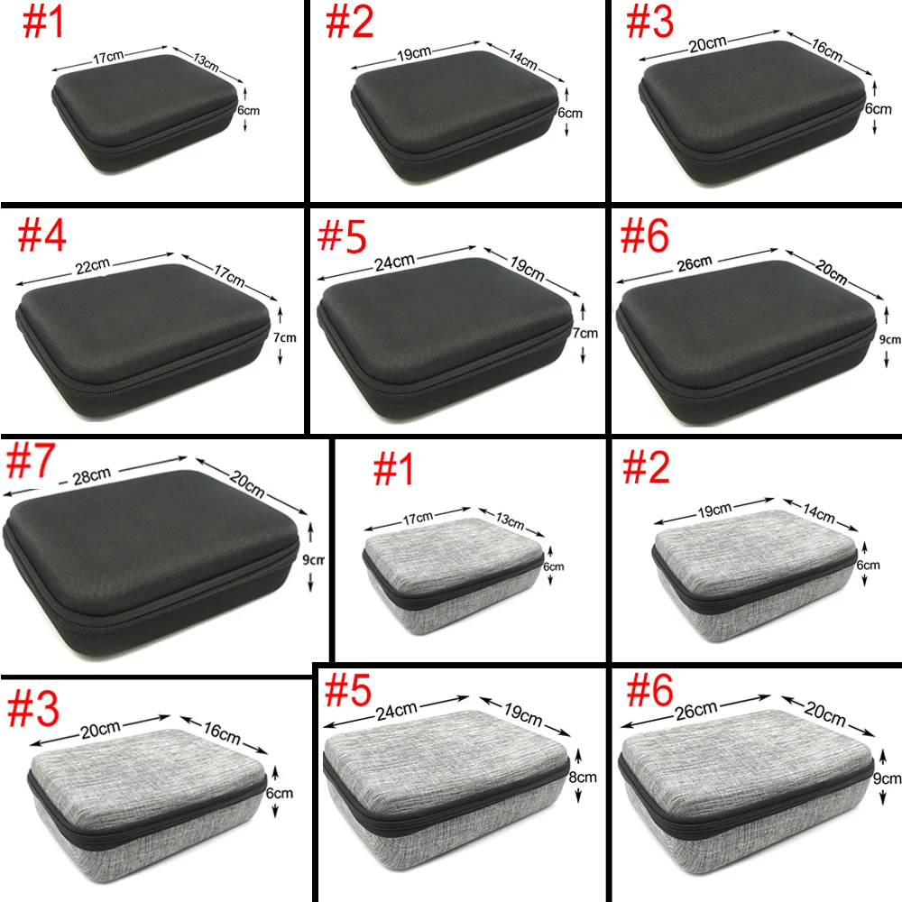 DIY Foam Storage Bag Customized Travel Zipper Case Outdoor Accessories Shockproof Camera Collection Electric Tool Drill Storage