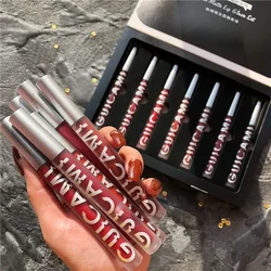 Waterproof Matte Makeup Lip Stick Set Lipstick Lipgloss Natural Moisturizer Maquiagem Lips Make Up Women Cosmetics Nude Pink Red