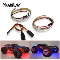 YEAHRUN Chassis Led Lights Bar for Axial SCX10 II 90046 90047 TRX4 Rustler 4X4 VXL XL-5 1/10 RC Car Model Airplane Parts