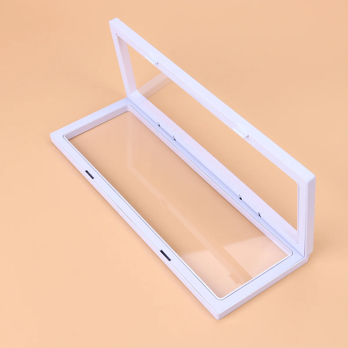 

Jewelry Display Stand 3D Floating Frame Case Holder Collectibles Coins Travel Rack Home Decor Plastic PE Film