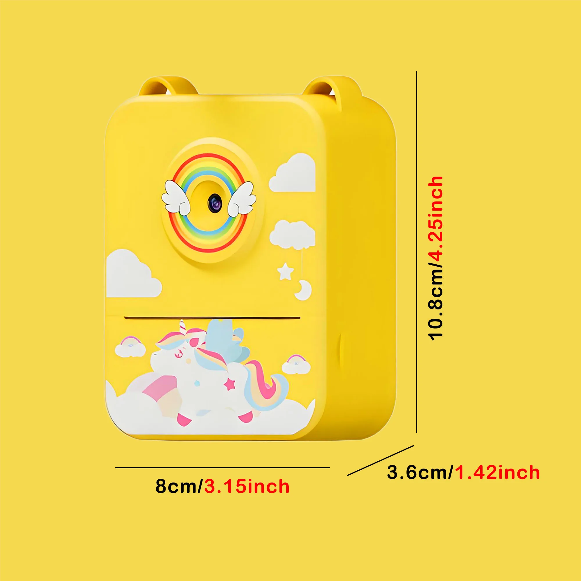 Kindercamera's Kindercamera voor kinderen Instant Print Draagbare kleine camera, 3 rollen printpapier, cadeau voor jongens en meisjes