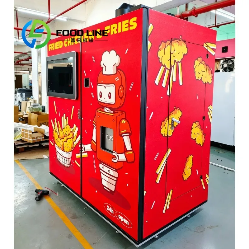 Automatic French Fries Making Vending Machine, Over‑Heat Shut‑off Protection Safe‑Working Automatic French Fries Production