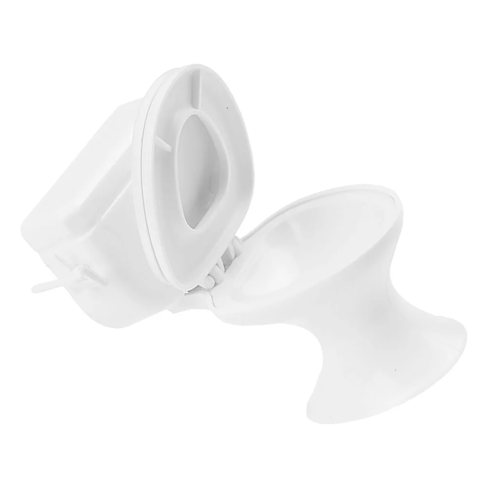 10pcs Dollhouse Miniature White Plastic Toilet Pretend Play Accessory for Kids Realistic Miniature House Furniture Dollhouse