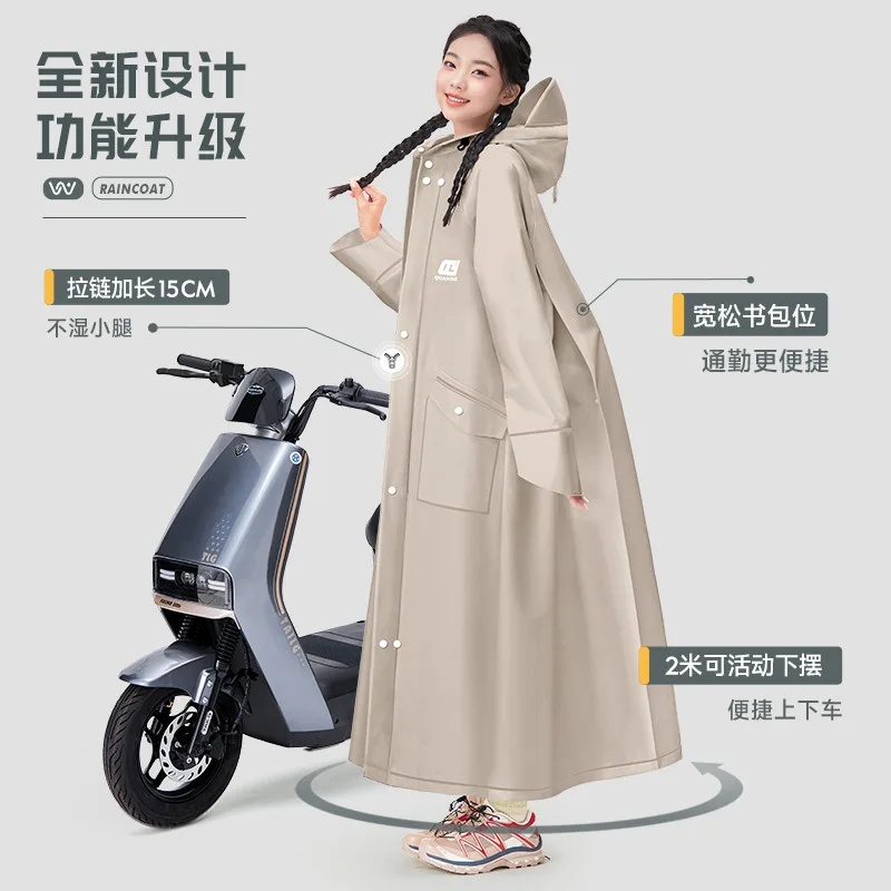 Woman Outdoor Travel Raincoat Full-body Anti-rainstorm Portable Riding Thickened Poncho Motorcycle Riding Protective Equipment