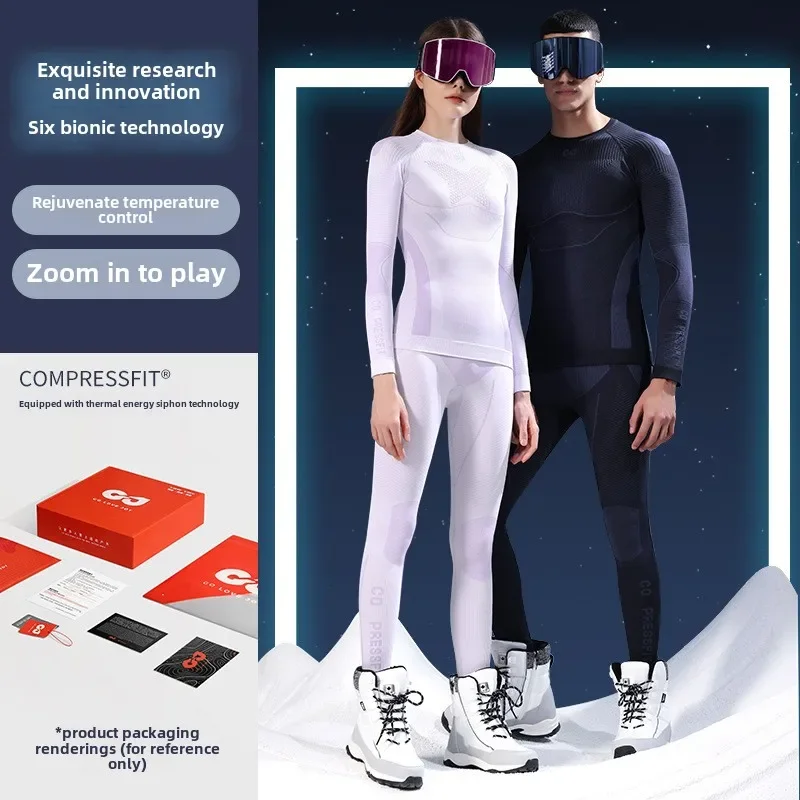 

Ski Thermal Base Layer Set For Men Women Moisture Wicking Winter Underwear Set Quick Dry Compression Base Layer Warm Outdoor