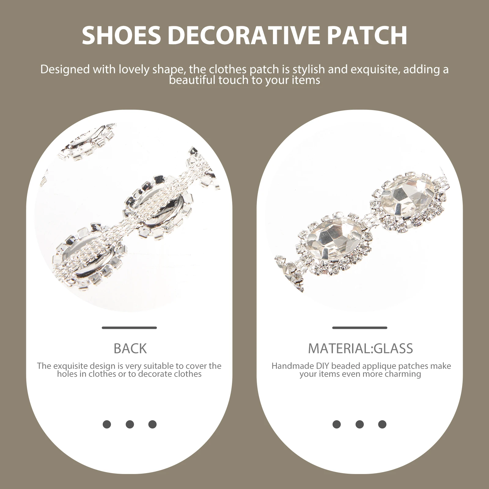 

Rhinestone Chain Glass Trim Diy Clothing Shoes Bags Decorations Craft Accessories Customizable Length Shining Embellishment