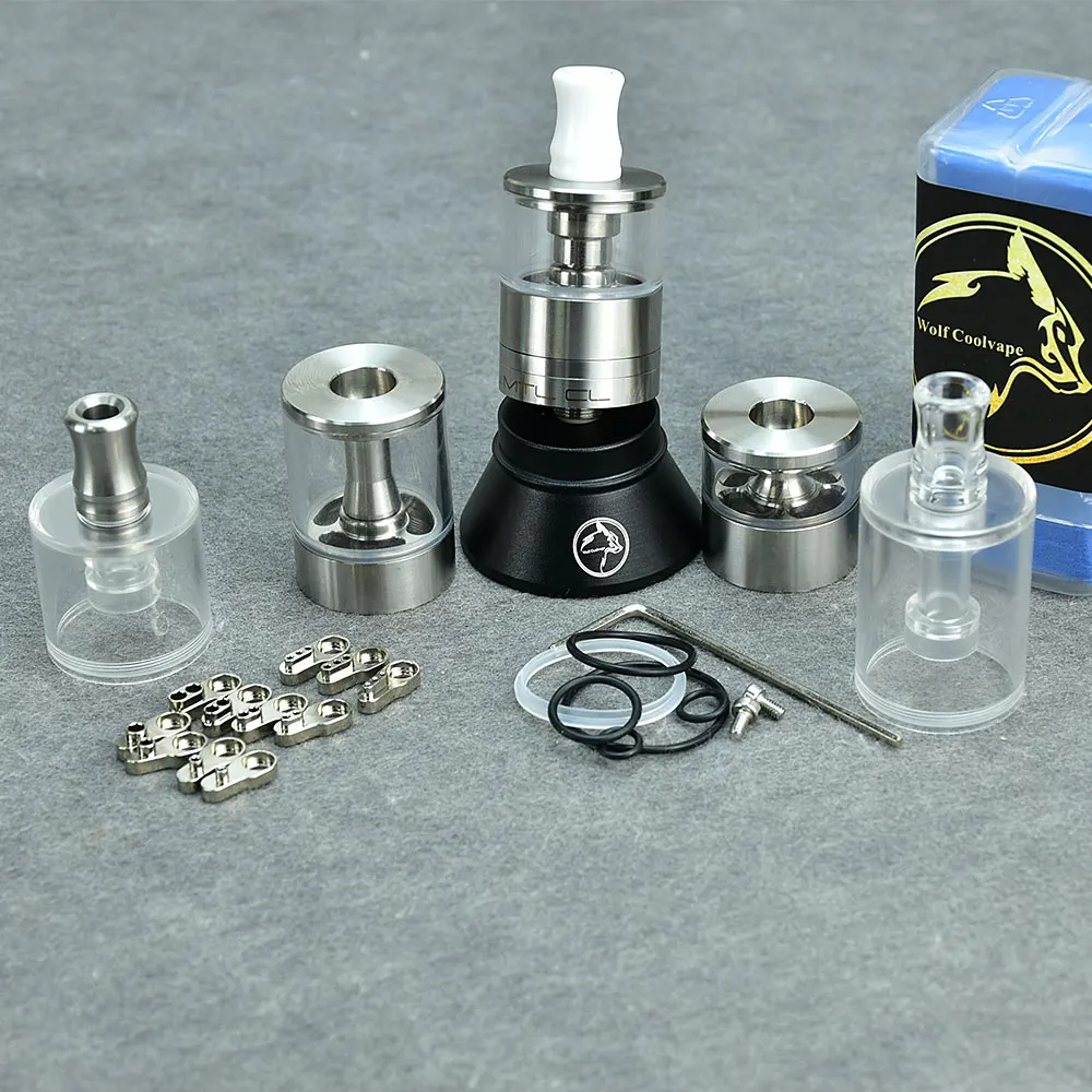 Wolfcoolvape Dvarw MTL CL rta bellcap 22mm zbiornik vape mtl 316ss vape pojedyncze cewki AFC