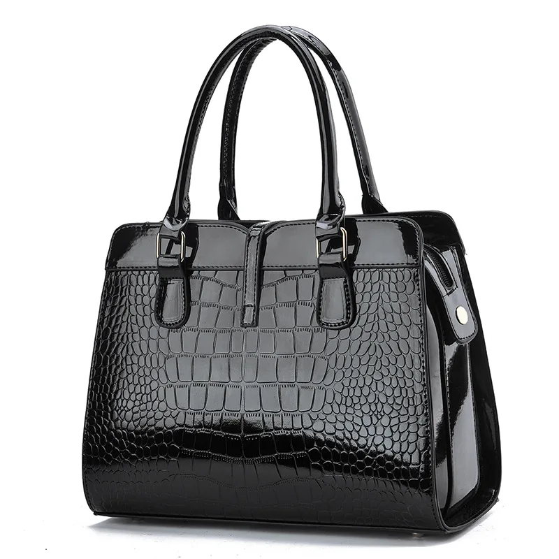 Luxury Brand Designer Women\'S Handbag with Large Capacity Single Shoulder Crossbody Bag Crocodile Pattern Commuting Tote Bag