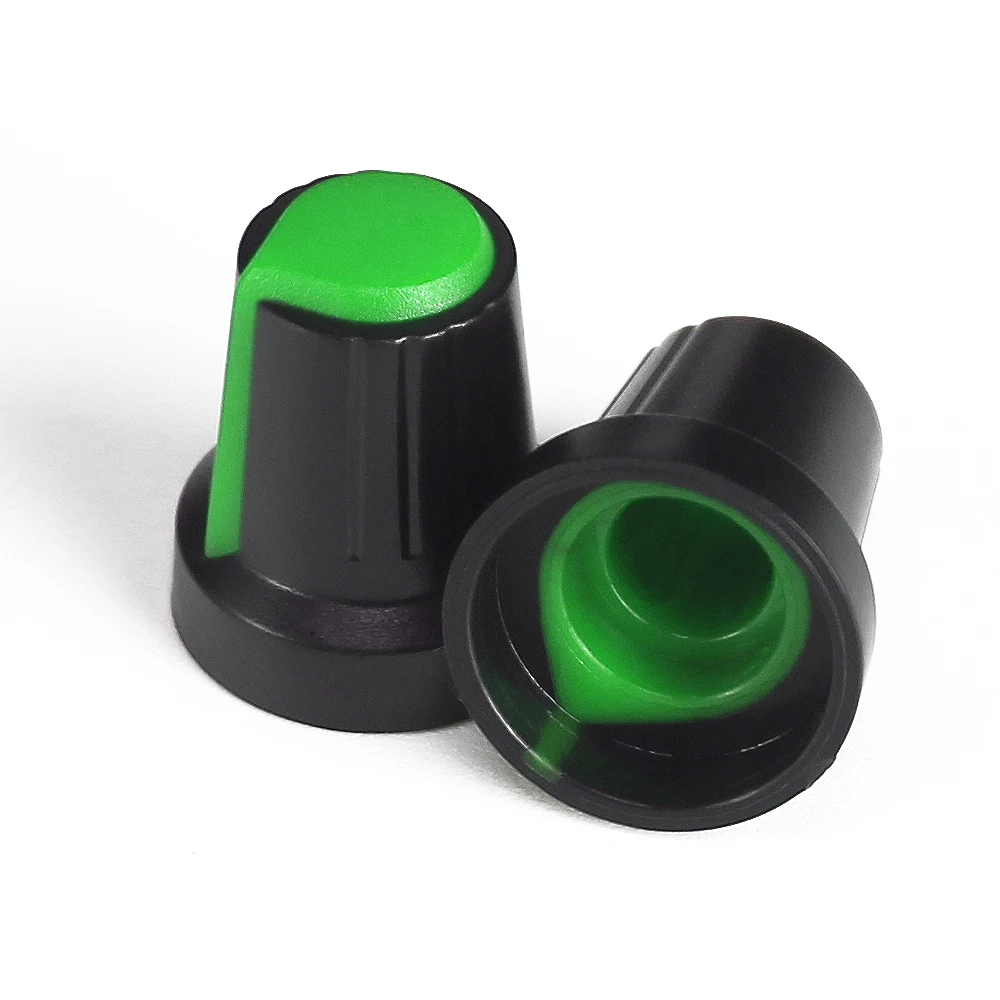 10 шт. WH148 AG2 крышка переключателя потенциометра 15 х17 мм зеленые пластиковые ручки набор ручек сливы