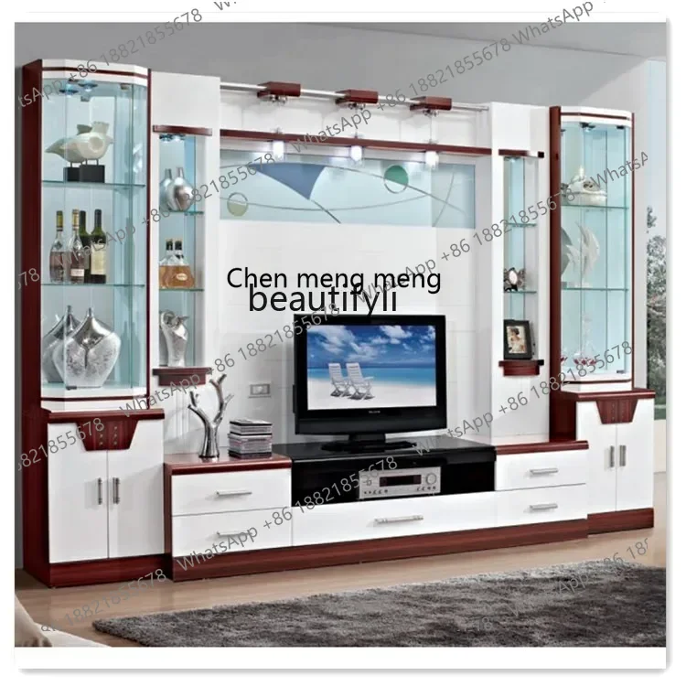 D176  Durable and sturdy panel TV cabinet Modern simple living room furniture TV cabinet Wall cabinet